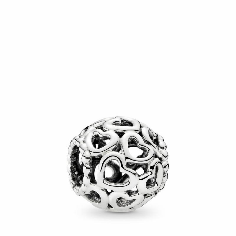 Pandora Hearts All Over Charm Ireland - Sterling Silver - 415638WMQ